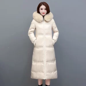Shengyu Boya Mother's down Jacket Women's Jacket Long Over-The-Knee Winter New Thickeneded Warm Middle-Aged Jacket