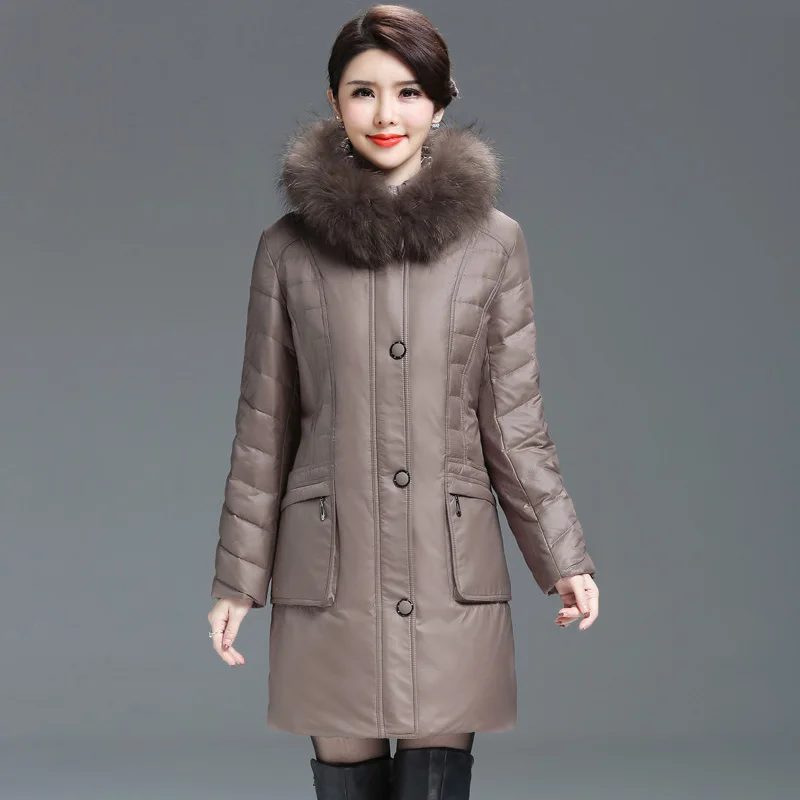 Shengyu Boya New down Jacket for Middle-Aged and Elderly Women Plus Fat Plus Size Mid-Length Plus Size Mother's Jacket New Style - Image 4