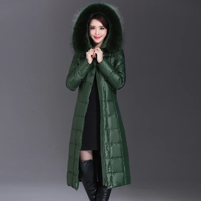 Shengyu Boya Over-The-Knee Long down Jacket for Middle-Aged and Elderly Ladieswears, Women's Jacket, Thickened Slimming Outerwear, New